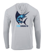 Marlin Performance Long Sleeve Shirt with Hoodie - Chasing Fin
