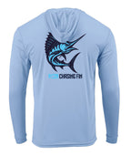 Marlin Performance Long Sleeve Shirt with Hoodie - Chasing Fin
