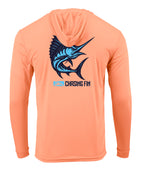 Marlin Performance Long Sleeve Shirt with Hoodie - Chasing Fin

