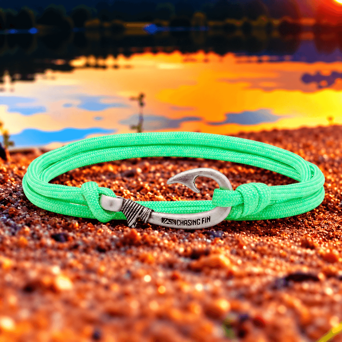 Mint Green Fish Hook Bracelet | Anklet