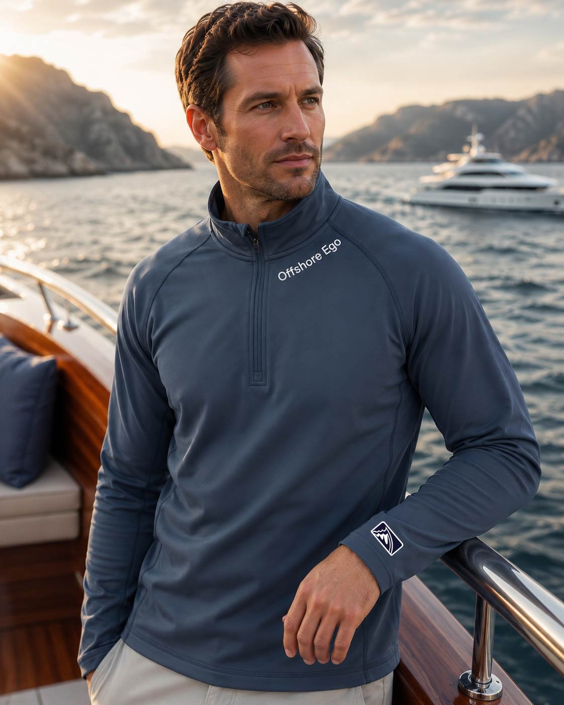 Offshore Ego - Performance Quarter Zip Pullover | UPF 50+ Outdoor