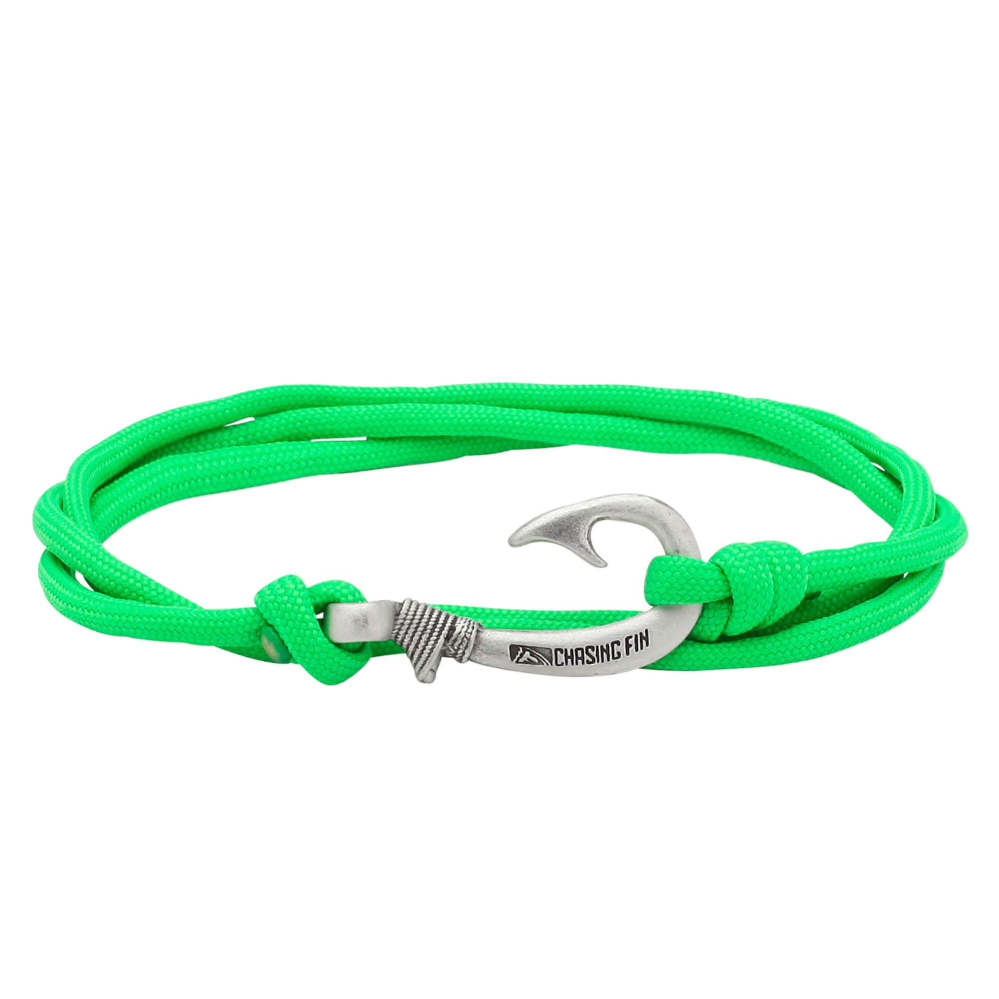 Neon Green Fish Hook Bracelet | Anklet
