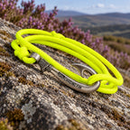 Neon Yellow Adjustable Fish Hook Bracelet| Anklet  Glow Under Black Light