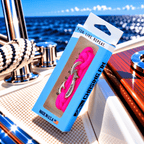 Neon Pink Adjustable Fish Hook Bracelet| Anklet  Glow Under Black Light