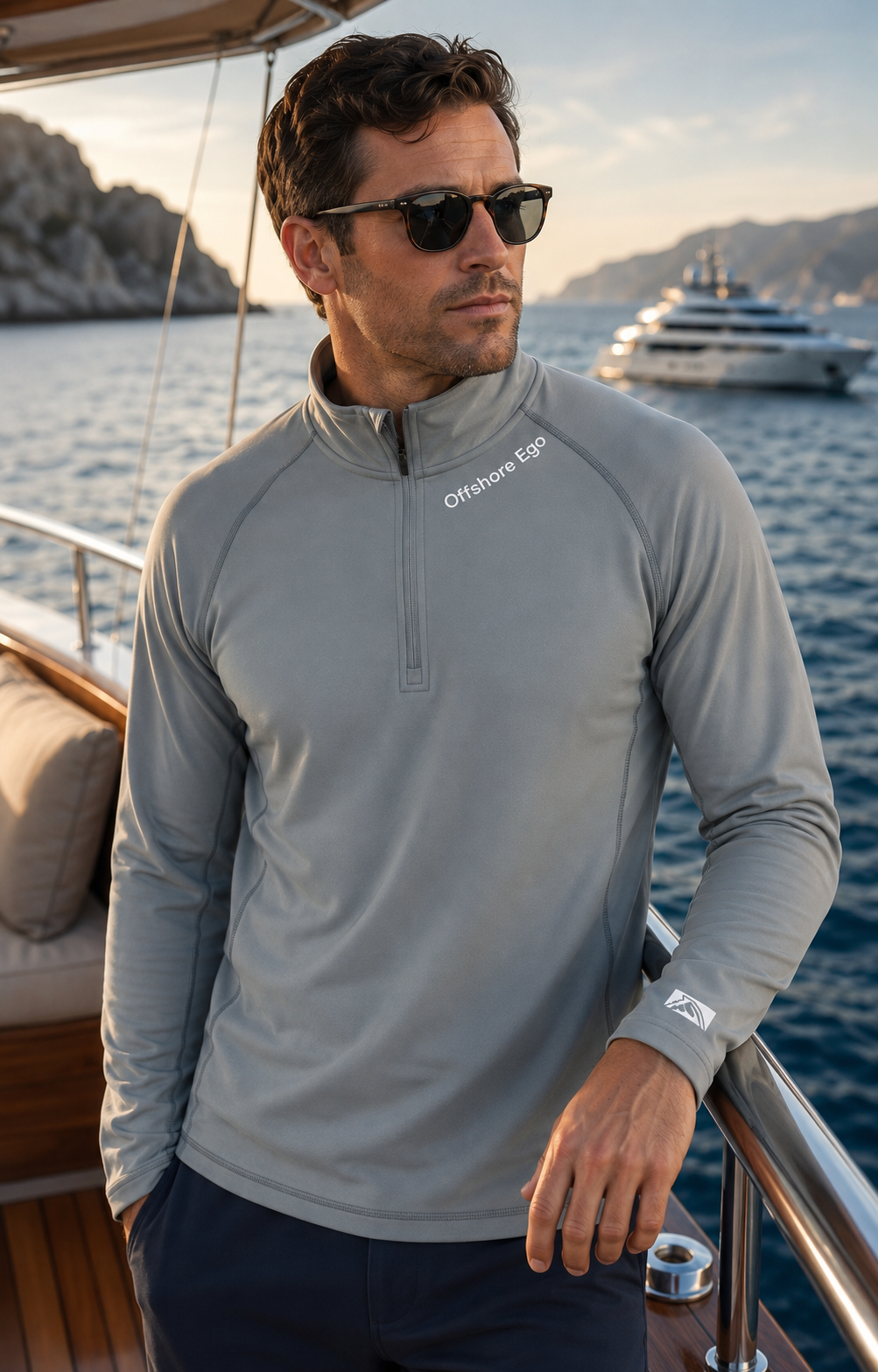 Offshore Ego - Performance Quarter Zip Pullover | UPF 50+ Outdoor