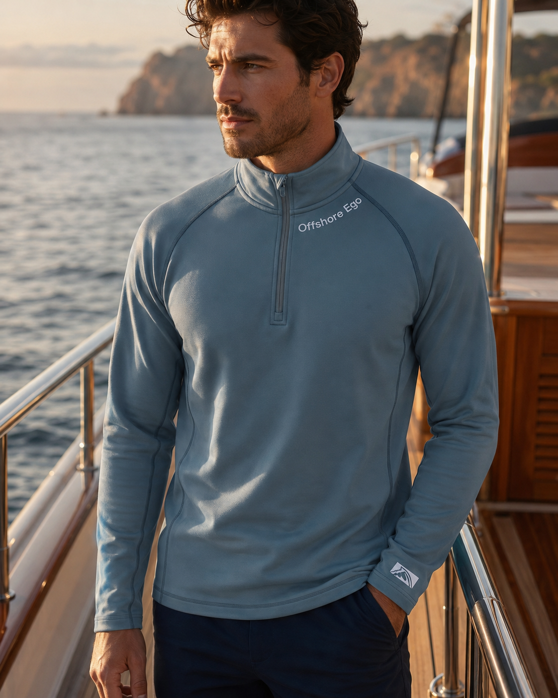 Offshore Ego - Performance Quarter Zip Pullover | UPF 50+ Outdoor
