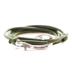 Olive Drab Fish Hook Bracelet | Anklet
