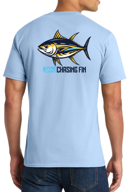 Chasing Fin Tuna - Tastic Bold Blue T -Shirt
