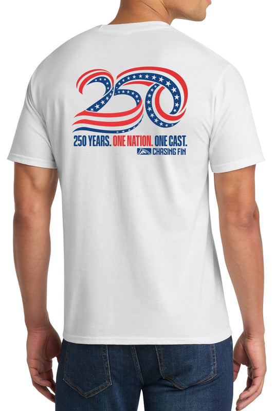 Chasing Fin America's 250th  Anniversary Limited Edition T shirt