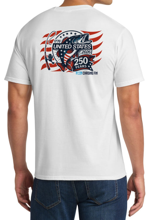 250th Anniversary Spinning Rod Fish Flag Limited Edition - Chasing Fin America's