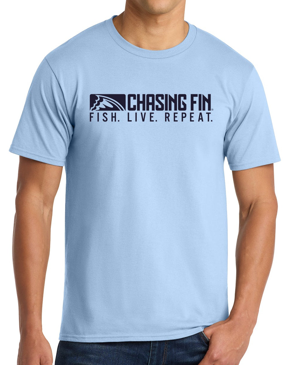 250th Anniversary Limited Edition T Shirt Light Blue - Chasing Fin America's