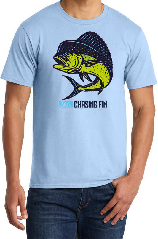 Chasing Fin's Mahi Mahi Madness Blue T shirt