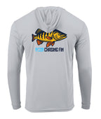 Peacock Bass Performance Shirt Long Sleeve with Hoodie - Chasing Fin New Edition
