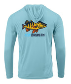 Peacock Bass Performance Shirt Long Sleeve with Hoodie - Chasing Fin New Edition
