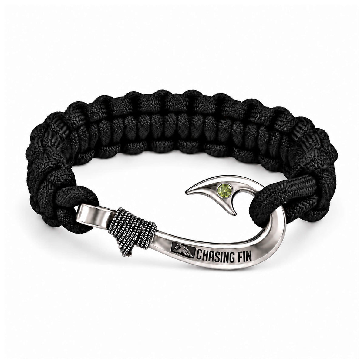 Peridot 950 Silver Signature Hook Cobra Bracelet