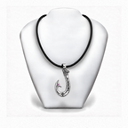 Pink Tourmaline 950 Solid Silver Signature Hook Premium Leather Necklace - Artisan Legacy™