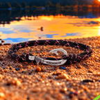 Pink & Black Fish Hook Bracelet | Anklet
