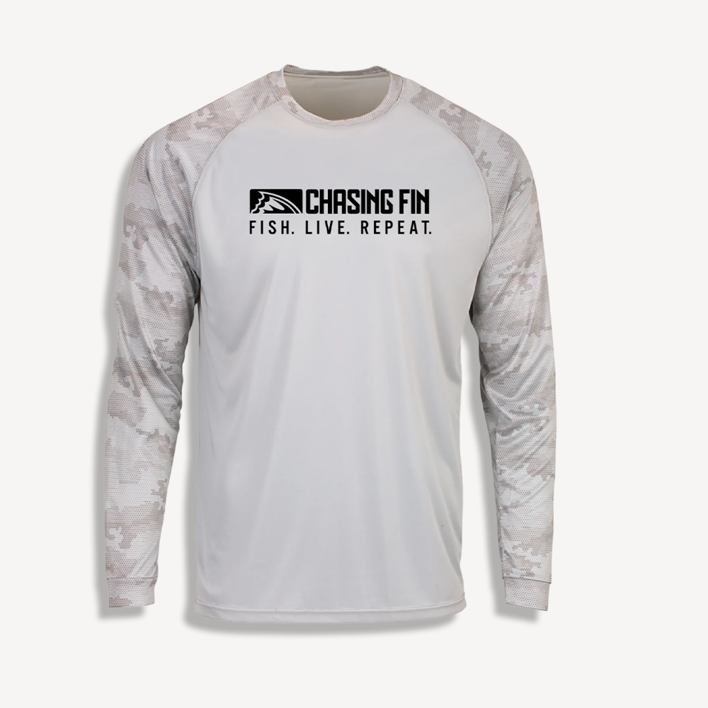 ProFin Camo FISH LIVE REPEAT Performance Long Sleeve Shirt

