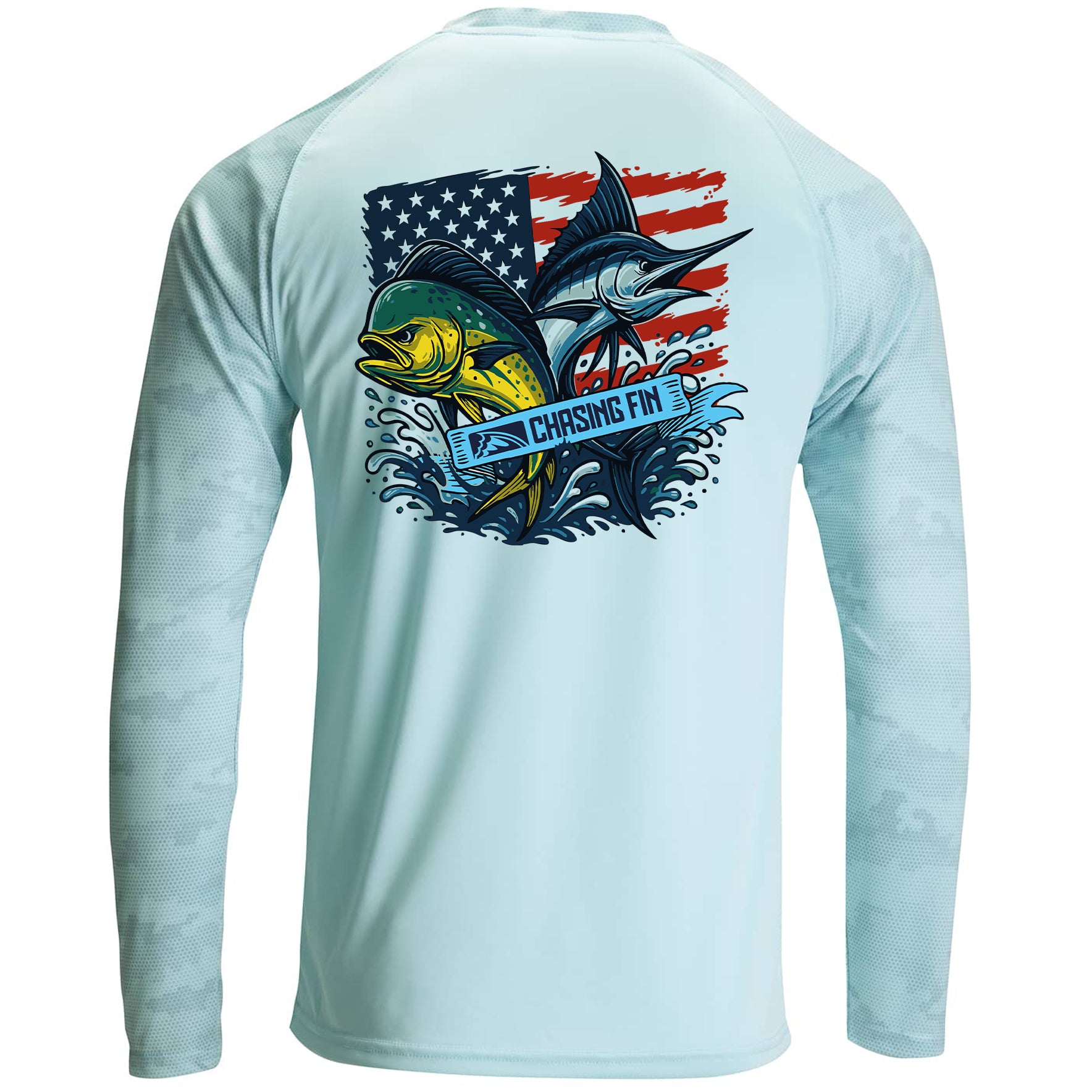 Pro Fin Camo Mahi Marlin Performance Long Sleeve Shirt
