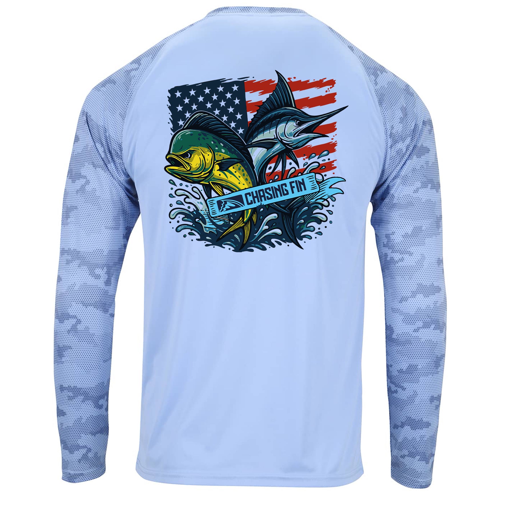 Pro Fin Camo Mahi Marlin Performance Long Sleeve Shirt
