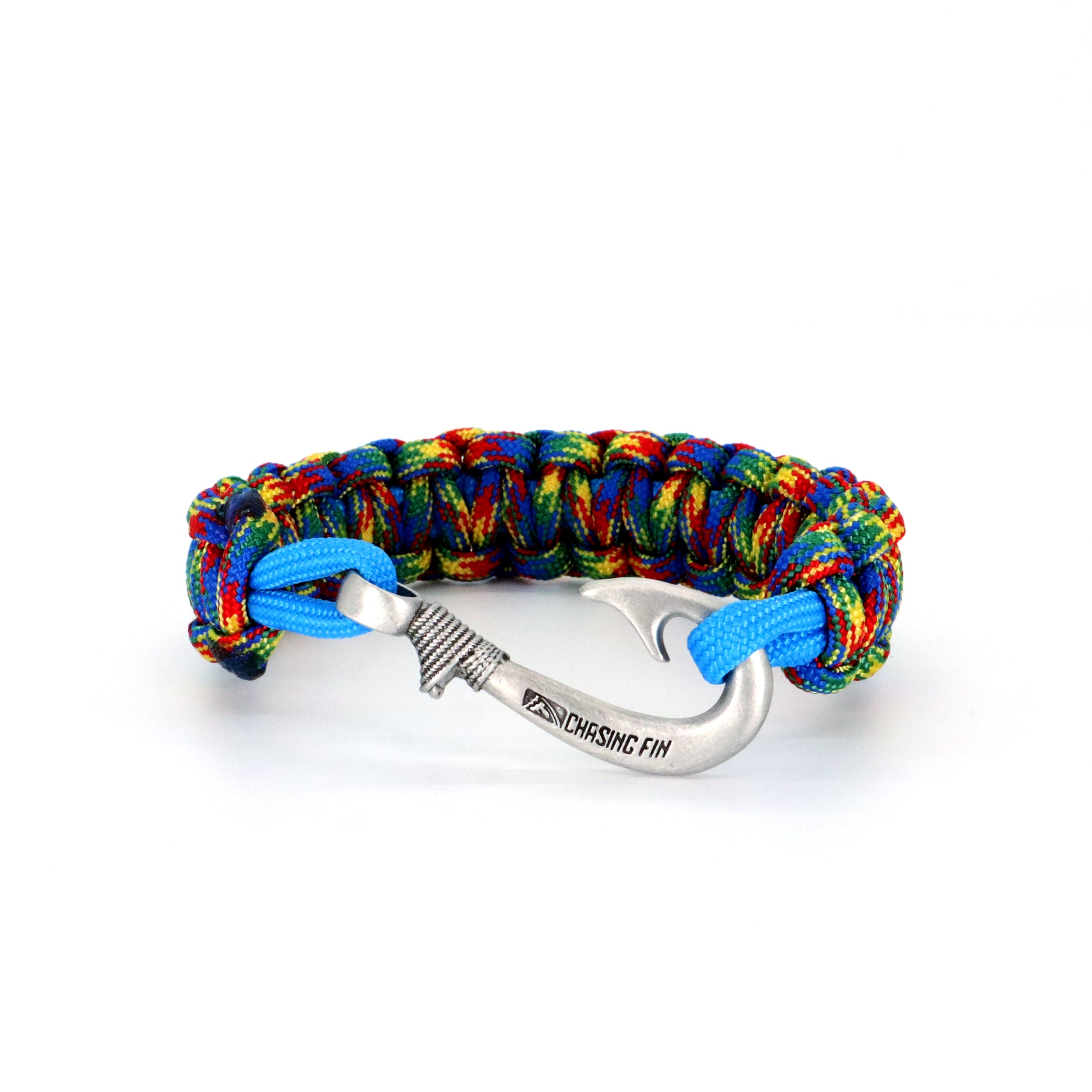 Autism Awareness Braid Fish Hook Bracelet -Glow in the Dark