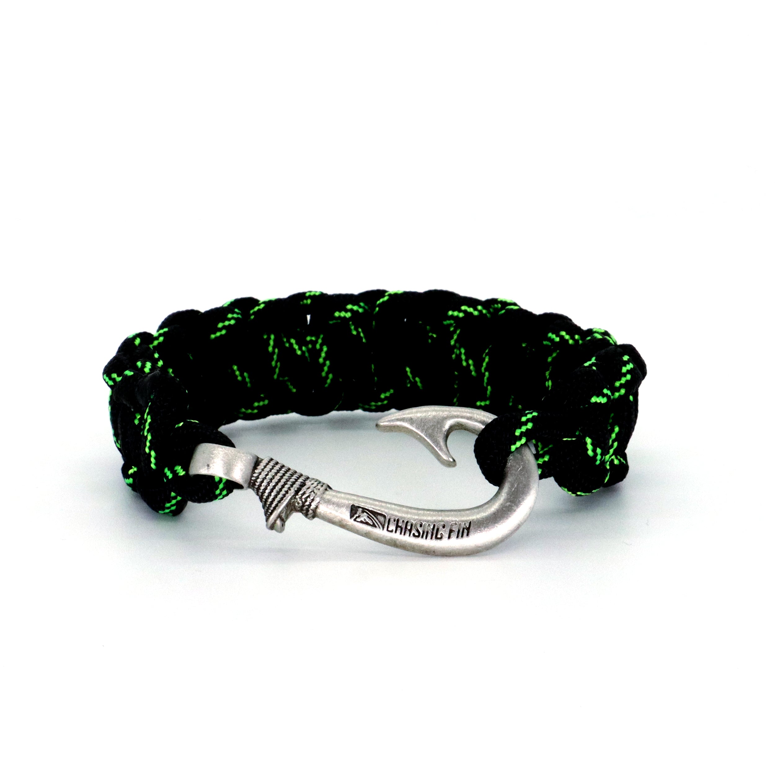 Armed Forces Cobra Braid Fish Hook Bracelet-Glow in the DARK
