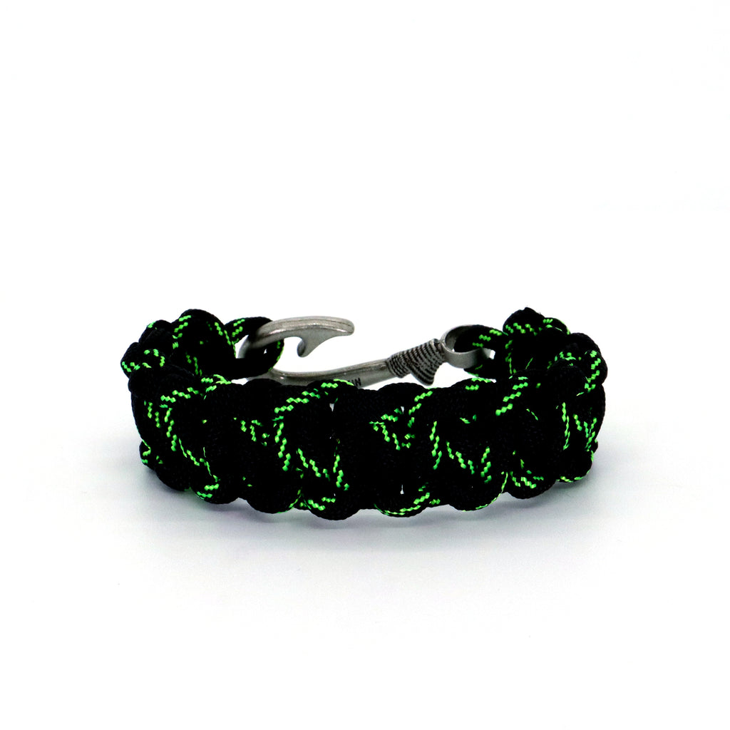 Armed Forces Cobra Braid Fish Hook Bracelet-Glow in the DARK