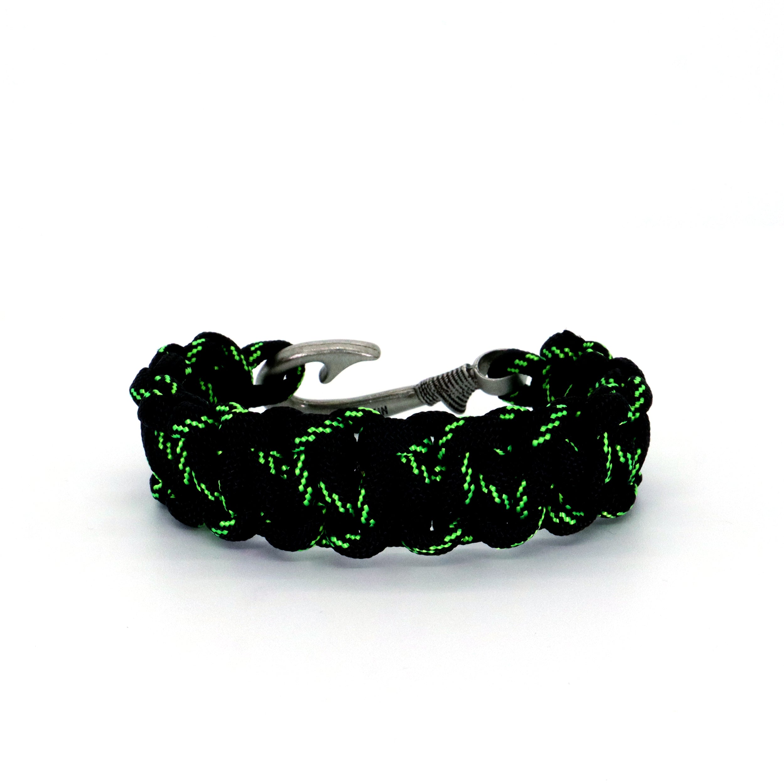 Armed Forces Cobra Braid Fish Hook Bracelet-Glow in the DARK