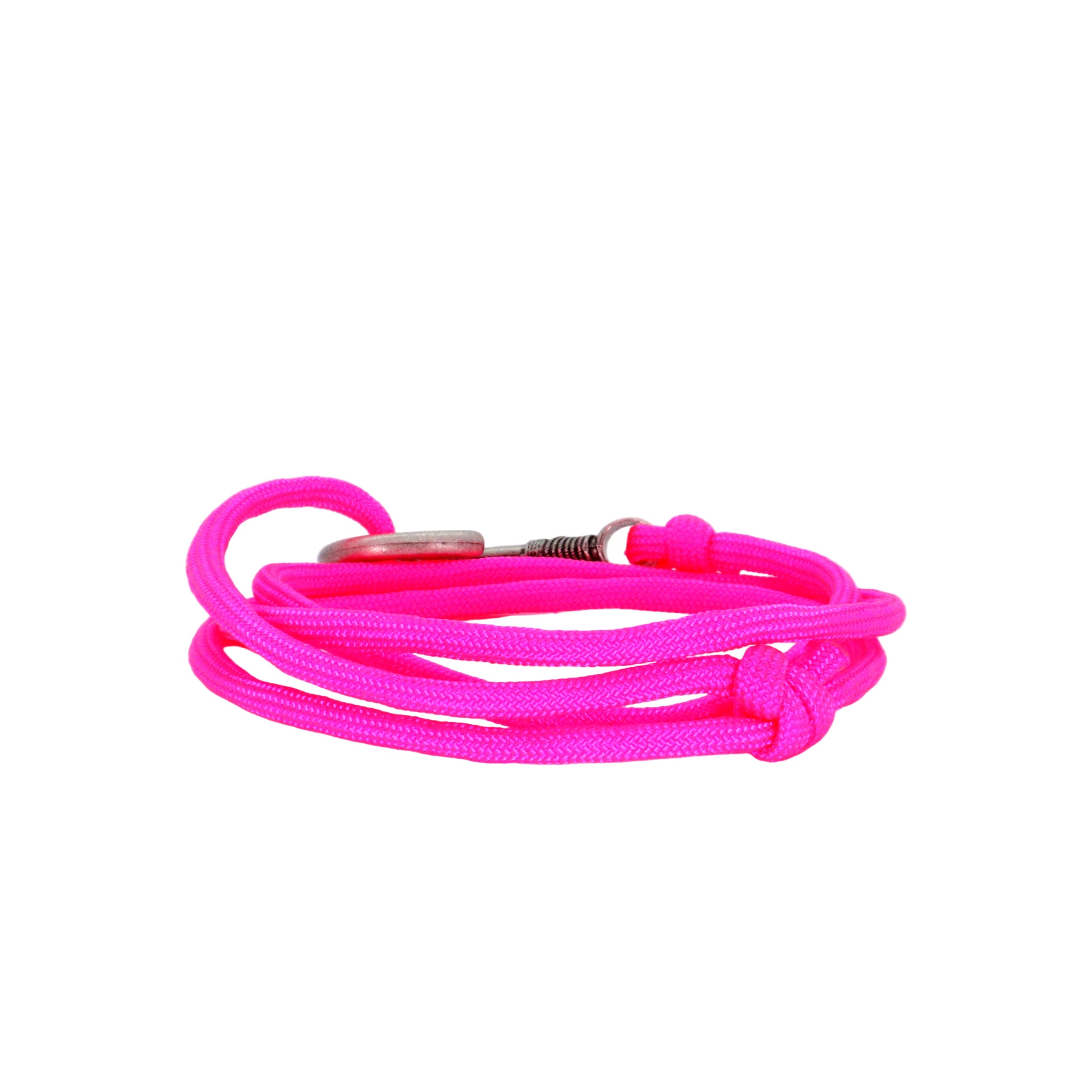 Neon Pink Adjustable Fish Hook Bracelet| Anklet  Glow in the dark