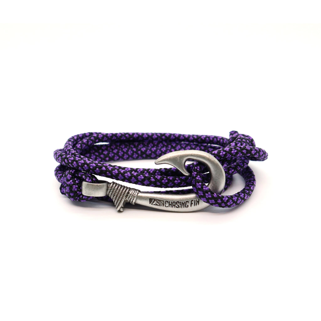 Purple porpoise Fish Hook Bracelet | Anklet