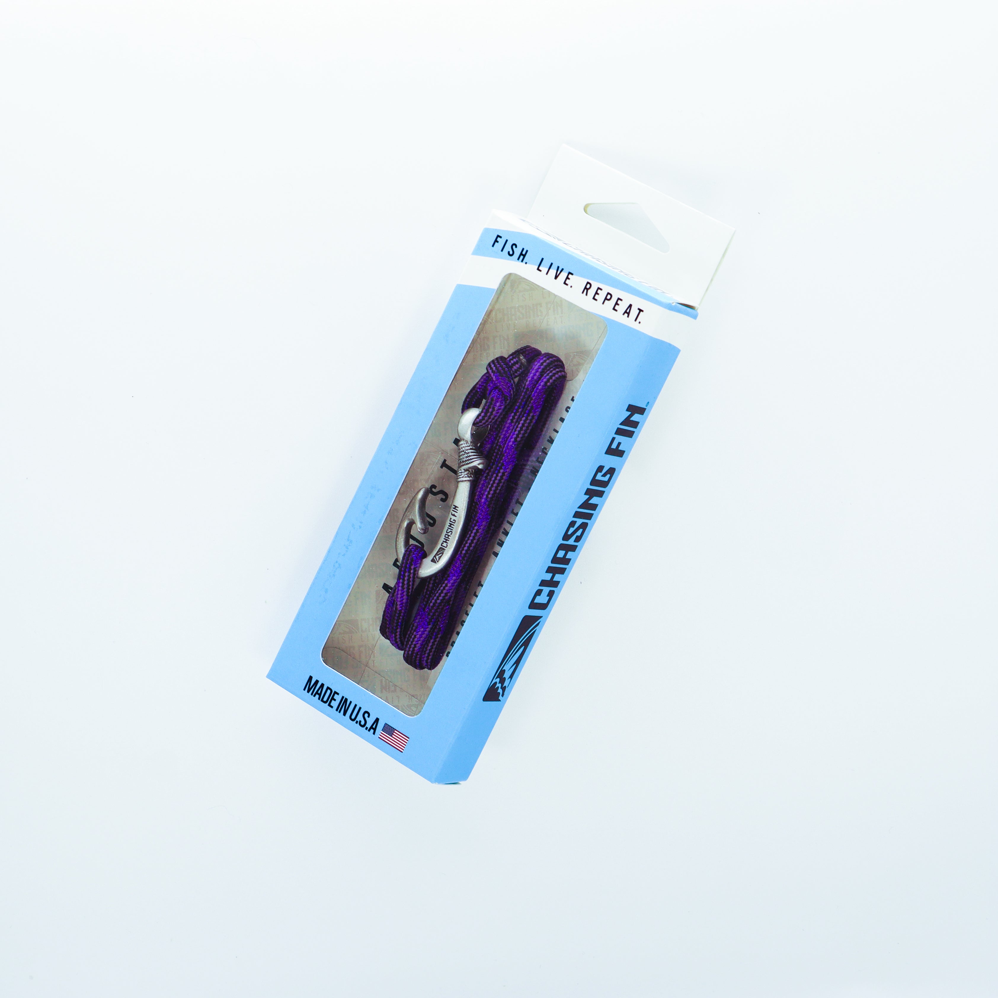 Purple Camo Fish Hook Bracelet | Anklet
