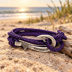 Purple porpoise Fish Hook Bracelet | Anklet