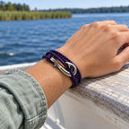Purple porpoise Fish Hook Bracelet | Anklet