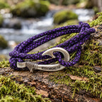 Purple porpoise Fish Hook Bracelet | Anklet