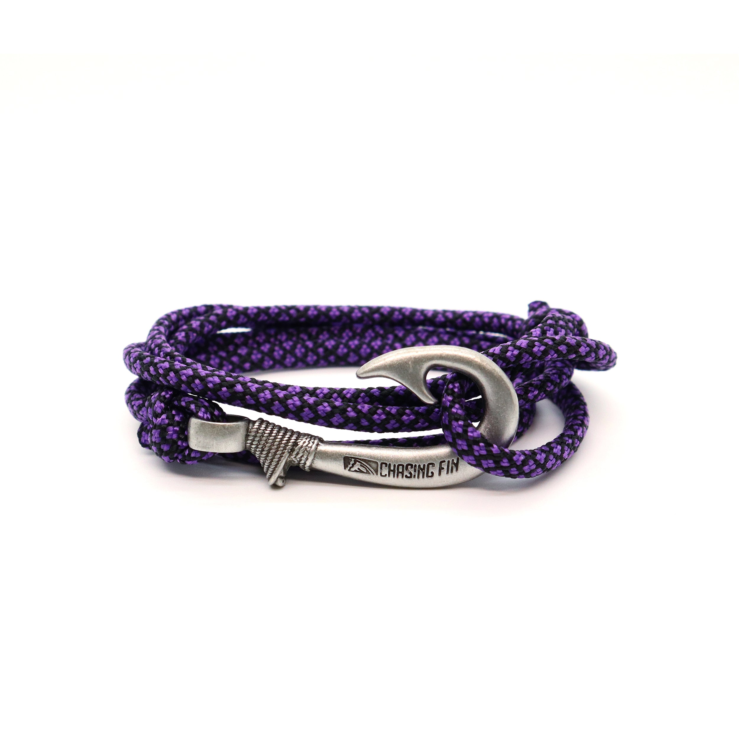 Purple porpoise Fish Hook Bracelet | Anklet
