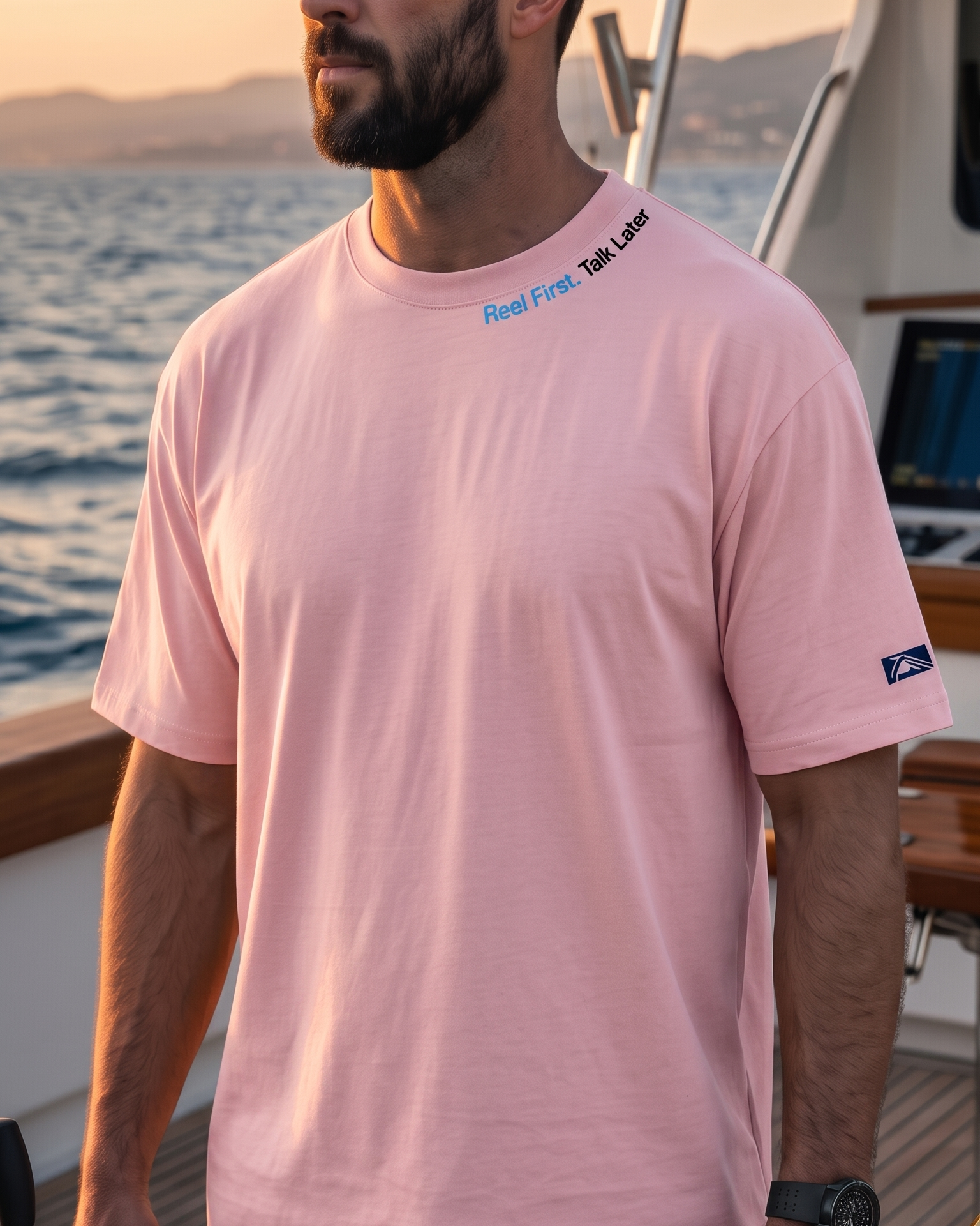 Reel First. Talk Later - T-shirt Heavyweight - Chasing Fin New Collection