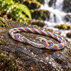 Rainbow Stripes Fish Hook Bracelet | Anklet
