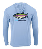 Rainbow Trout Performance Long Sleeve Hoodie - Chasing Fin New Edition
