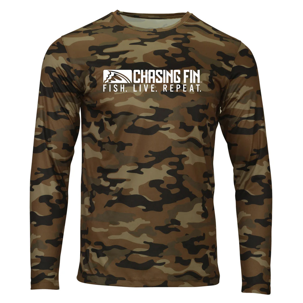 Reaper Saltwater - Woodlands Camo Performance Shirt
