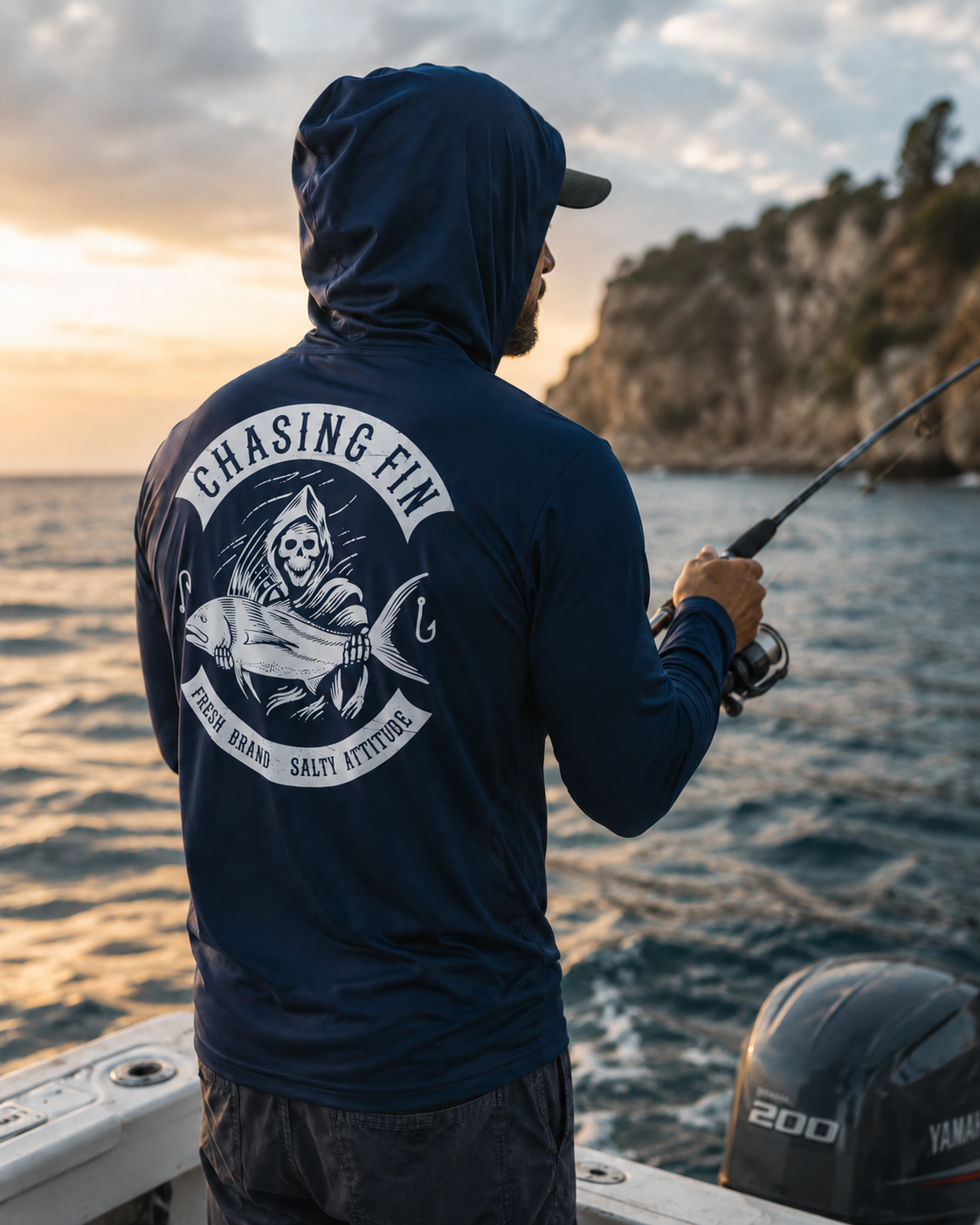 Reaper Saltwater Performance Hoodie - Chasing Fin New Edition
