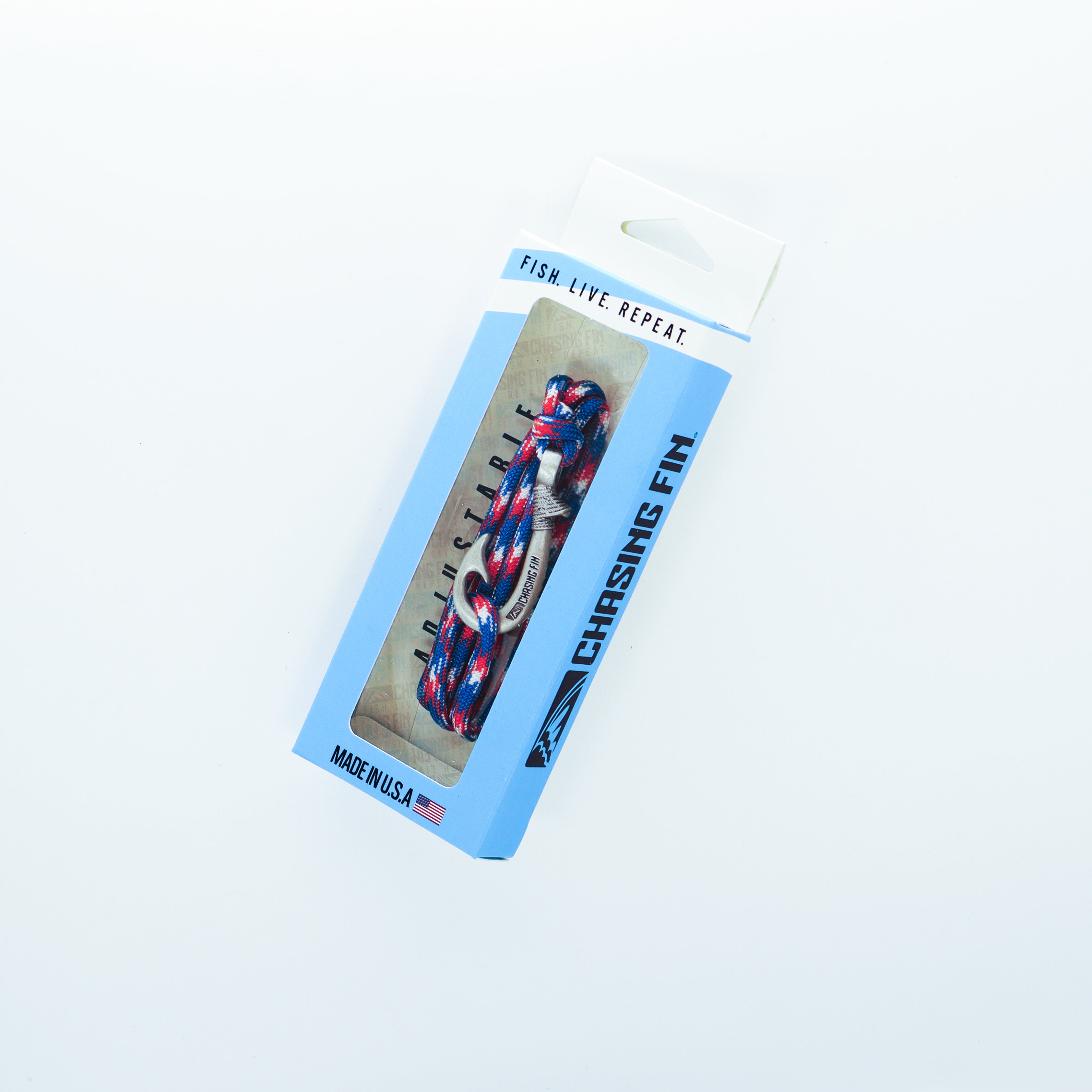 Red, White & Blue Fish Hook Bracelet | Anklet
