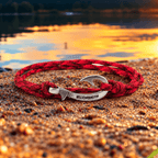 Red Blend Fish Hook Bracelet | Anklet