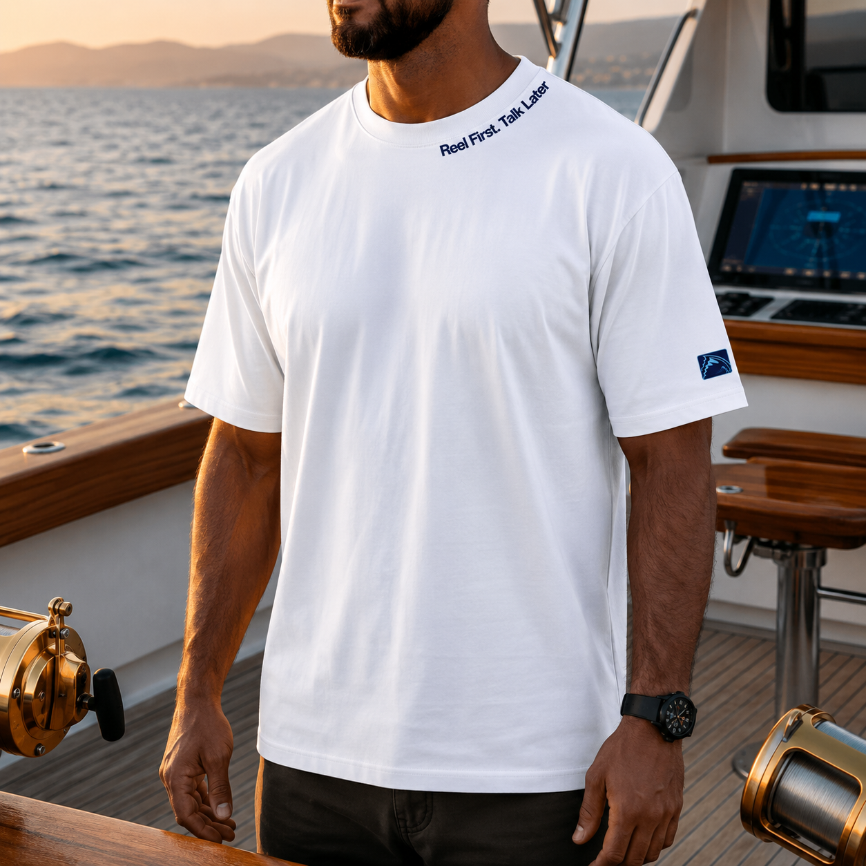 Reel First. Talk Later - T-shirt Heavyweight - Chasing Fin New Collection
