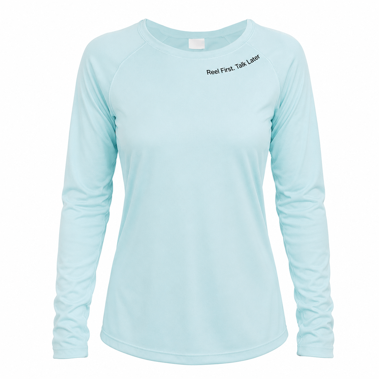 Reel First Talk Later - Ladies Solar Performance Long Sleeve - Chasing Fin
