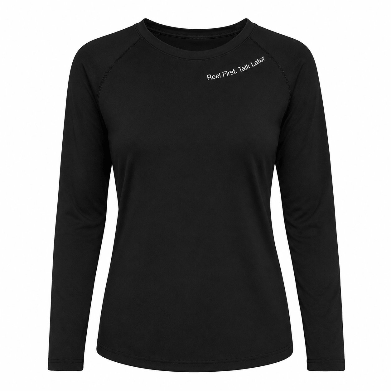 Reel First Talk Later - Ladies Solar Performance Long Sleeve - Chasing Fin

