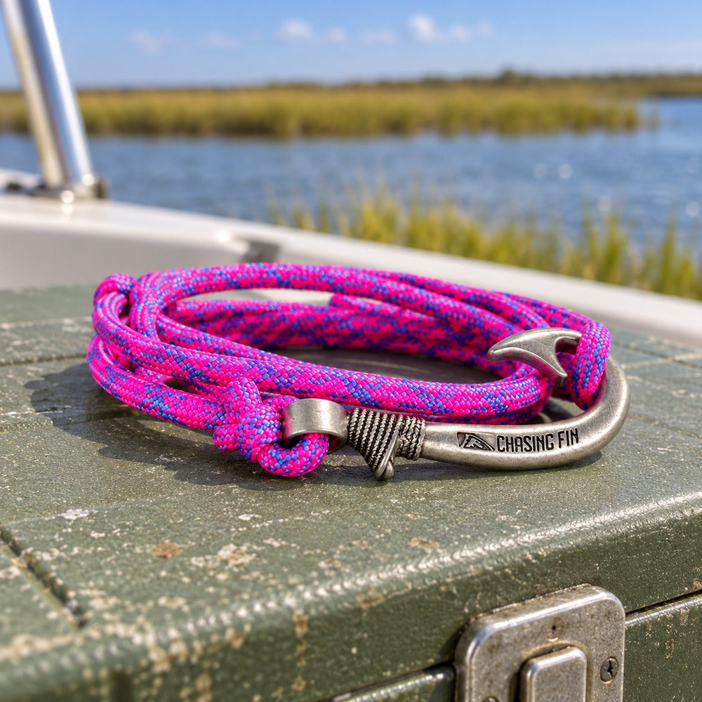 Royal Gramma Fish Hook Bracelet | Anklet. Glow Under Black Light