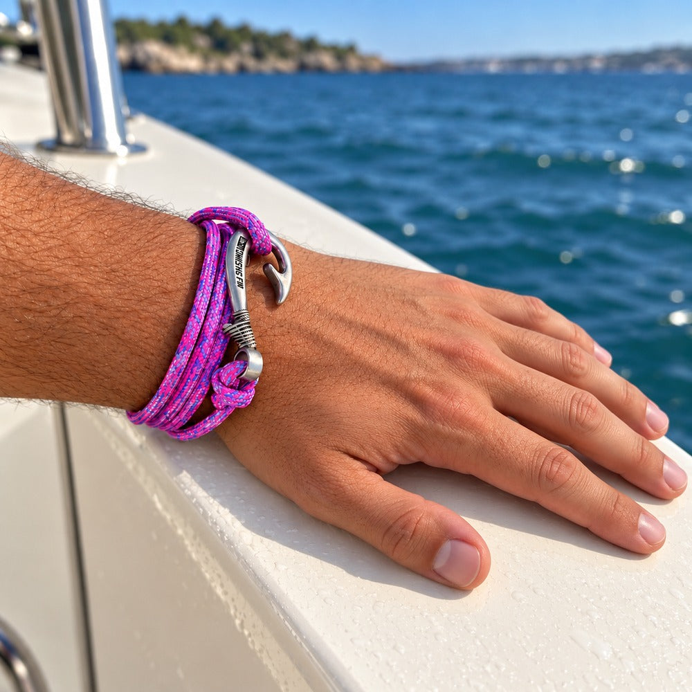 Royal Gramma Fish Hook Bracelet | Anklet. Glow Under Black Light