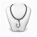 Ruby 950 Solid Silver Signature Hook Premium Leather Necklace - Artisan Legacy™