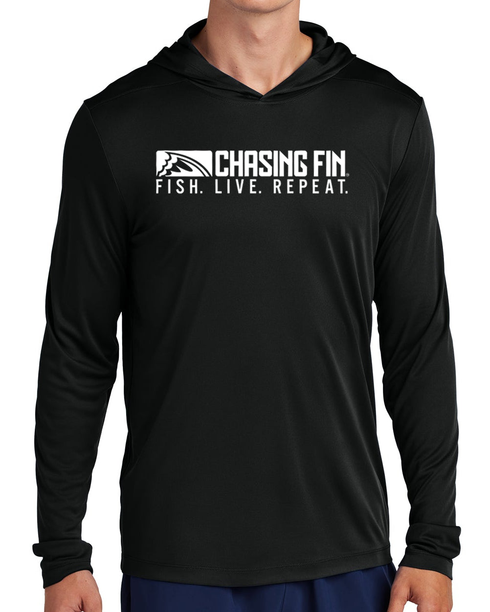 250th Anniversary One Nation Performance Shirt with Hoodie Black - Chasing Fin Limited Edition America's
