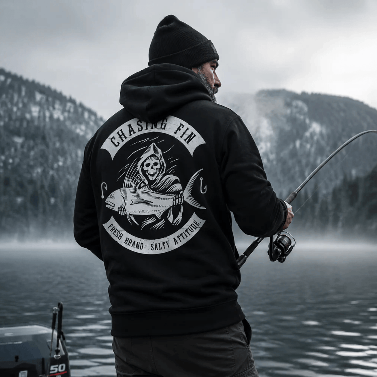Saltwater Reaper Fleece Pullover Hoodie